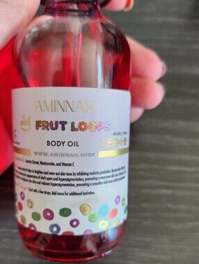 Aminnah Fruit Loops Body Oil — Pink